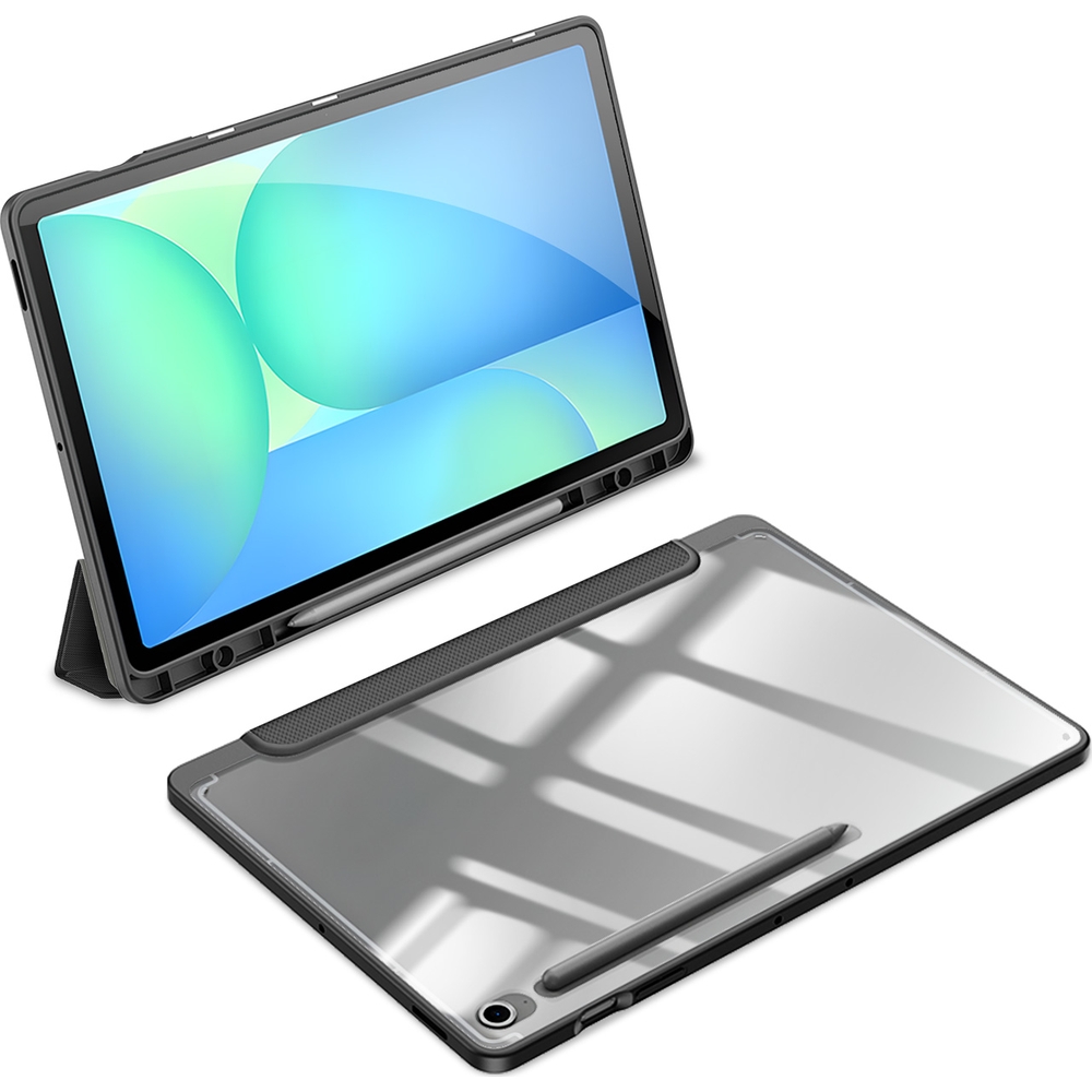 Etui z klapką Dux Ducis Toby do Samsung Galaxy Tab S10 FE Plus, czarne